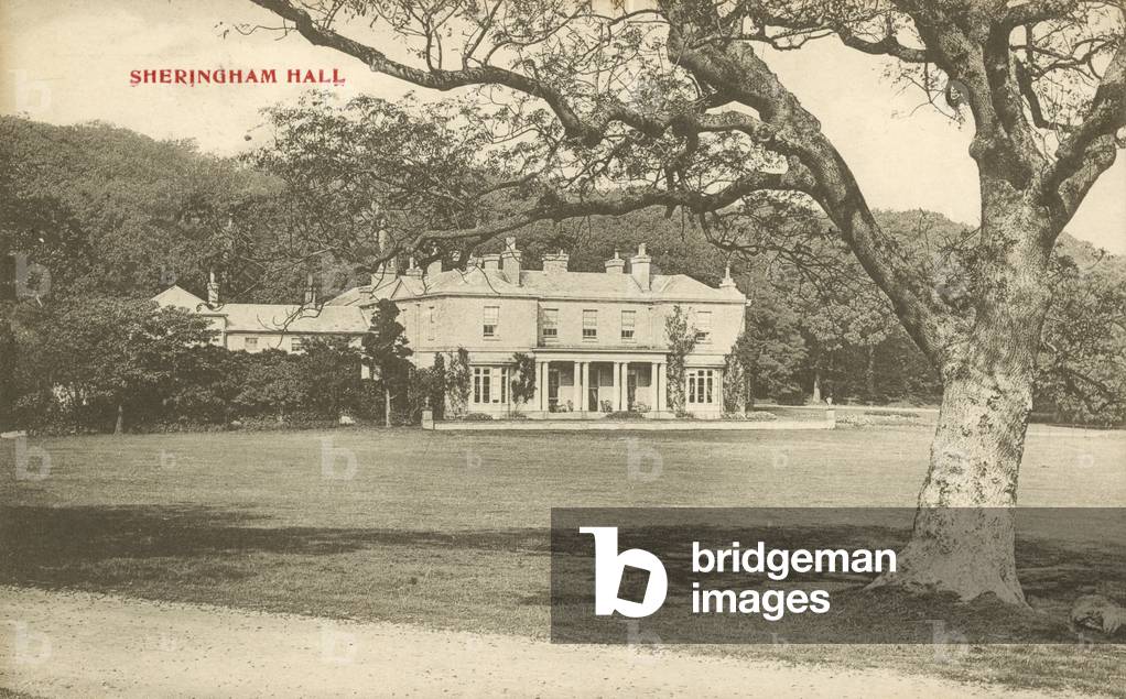 Sheringham Hall, Norfolk (b/w photo)