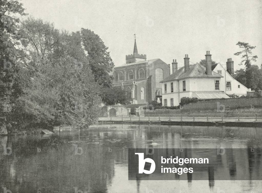 Carshalton Church (b/w photo)