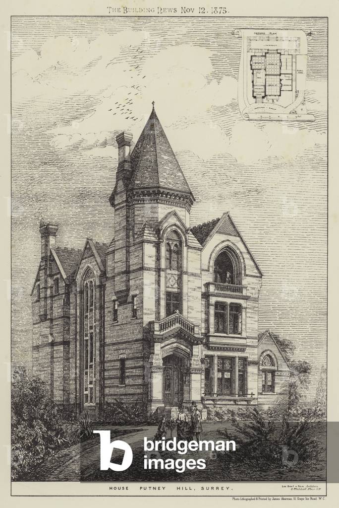 House Putney Hill, Surrey (engraving)