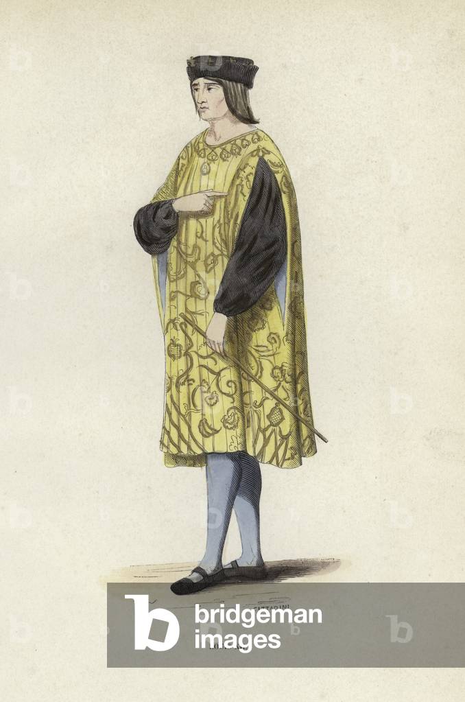 Louis XII (coloured engraving)