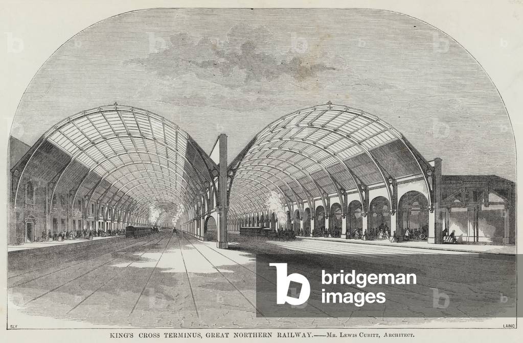 King's Cross Terminus, Great Northern Railway (engraving)