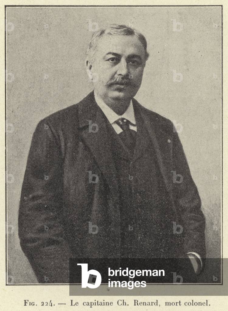 Le capitaine Ch Renard, mort colonel (engraving)