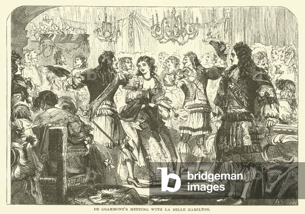 De Grammont's Meeting with La Belle Hamilton (engraving)