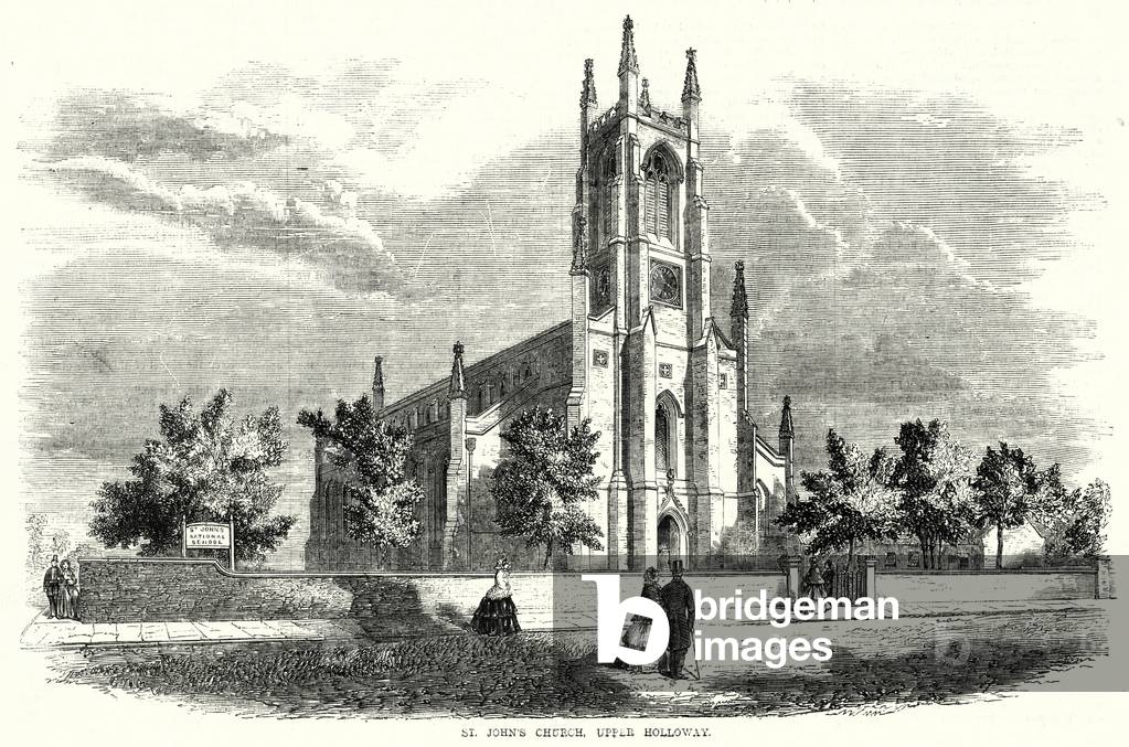 St John's Church, Upper Holloway (engraving)