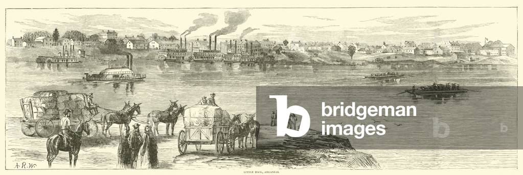 Little Rock, Arkansas, August 1863 (engraving)