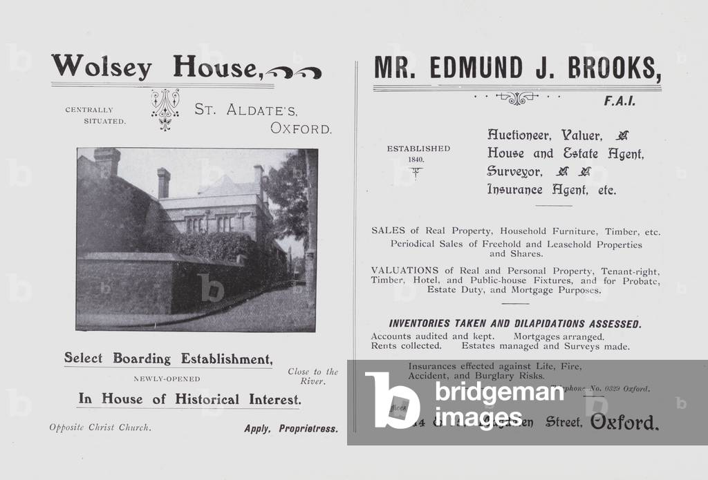 Wolsey House, Mr Edmund J Brooks (b/w photo)