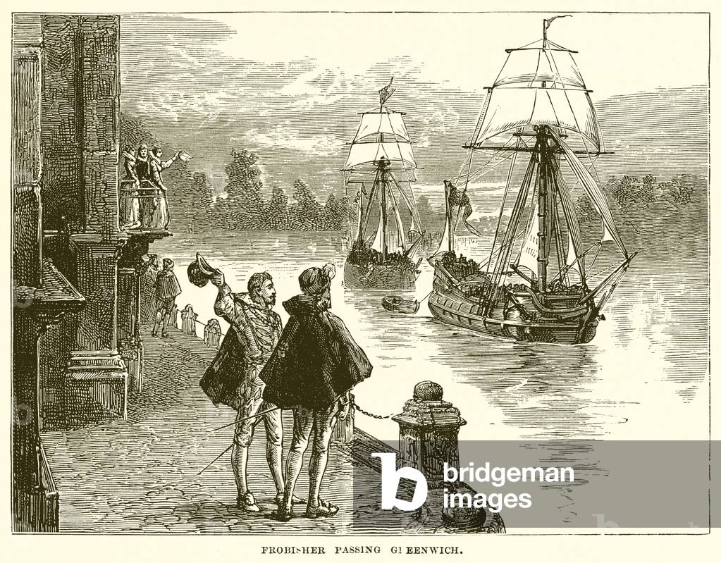 Frobisher Passing Greenwich (engraving)