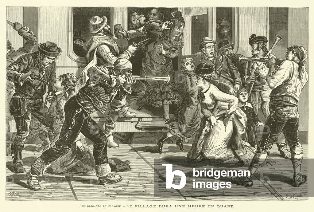 Les Brigands En Espagne (engraving)