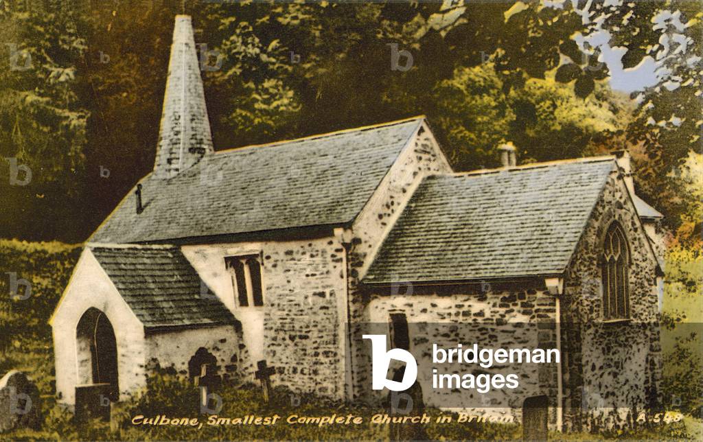 Culbone, smallest church in Britain (colour photo)