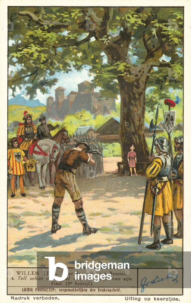 Rossini's opera William Tell (colour litho)