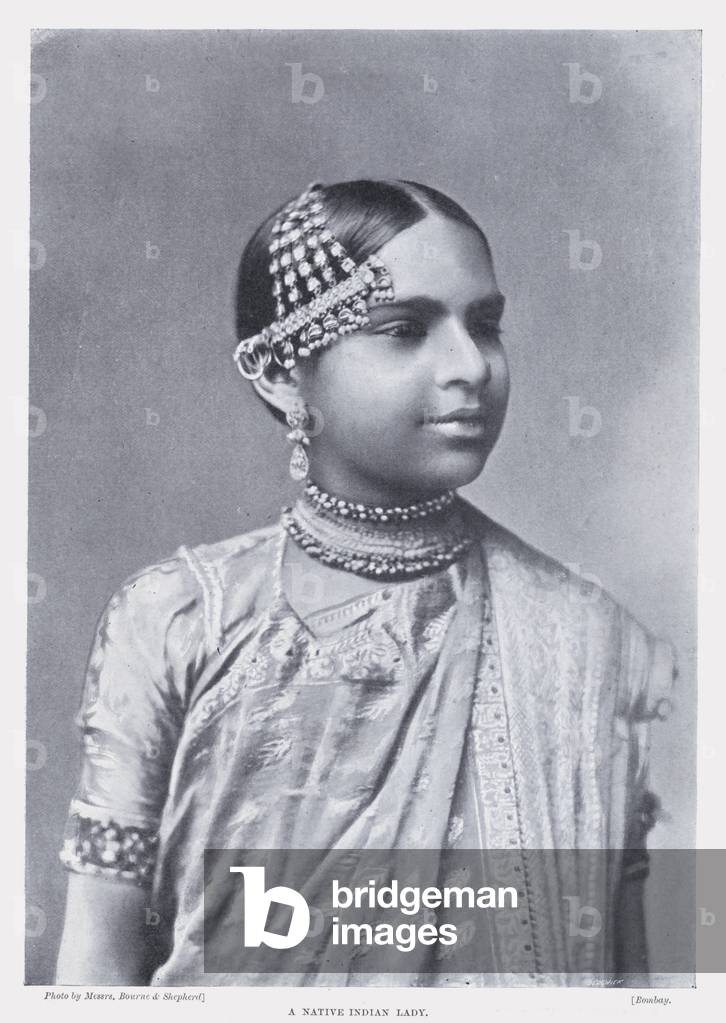 A Native Indian Lady (b/w photo)