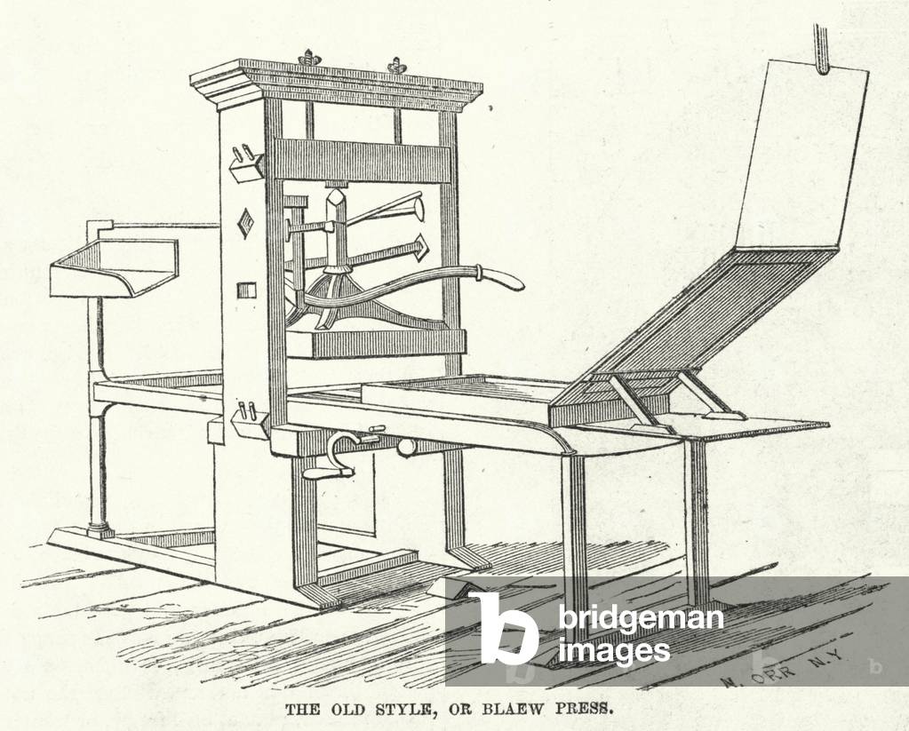 The Old Style, or Blaew Press (engraving)
