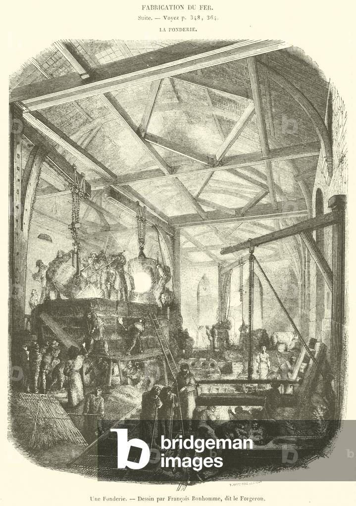Une Fonderie (engraving)