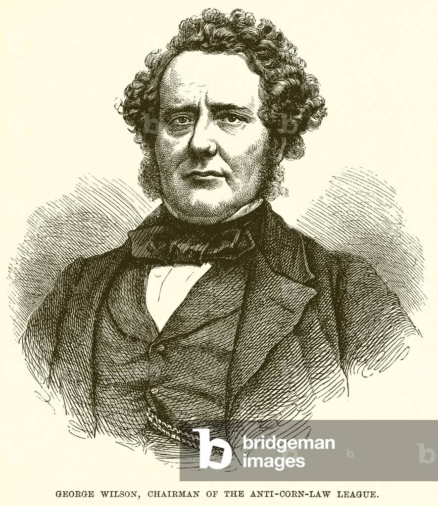 George Wilson, Chairman of the Anti-Corn-Law League (engraving)
