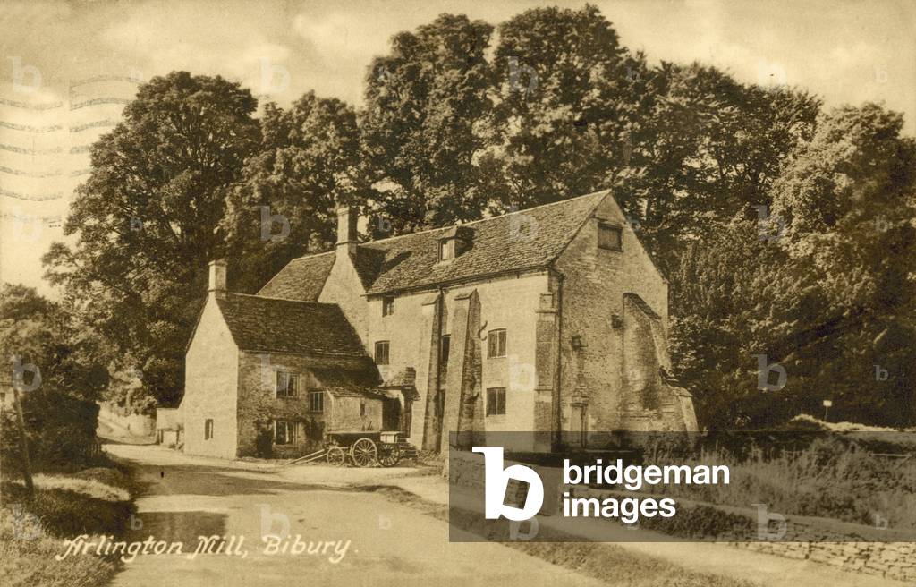 Arlington Mill, Bibury (b/w photo)