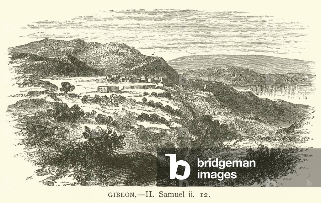 Gibeon, II, Samuel, ii, 12 (engraving)