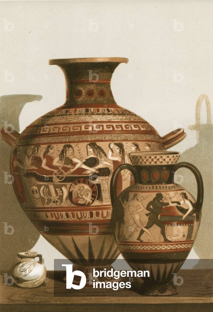 Corinthian vases found at Caere