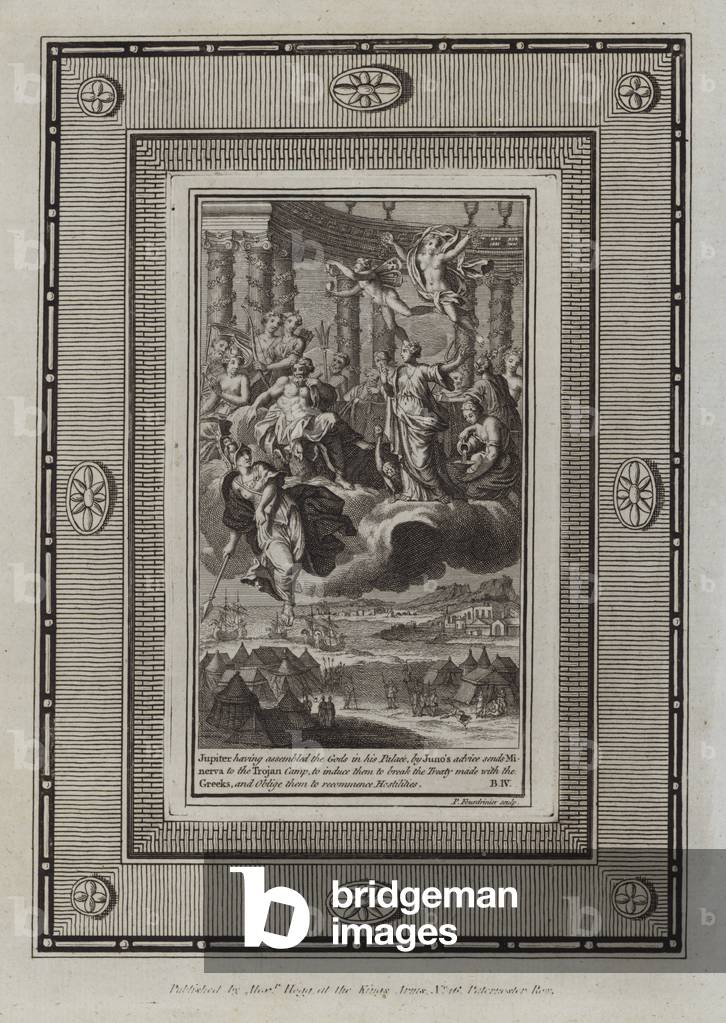 Illustration for Homer's Iliad (engraving)