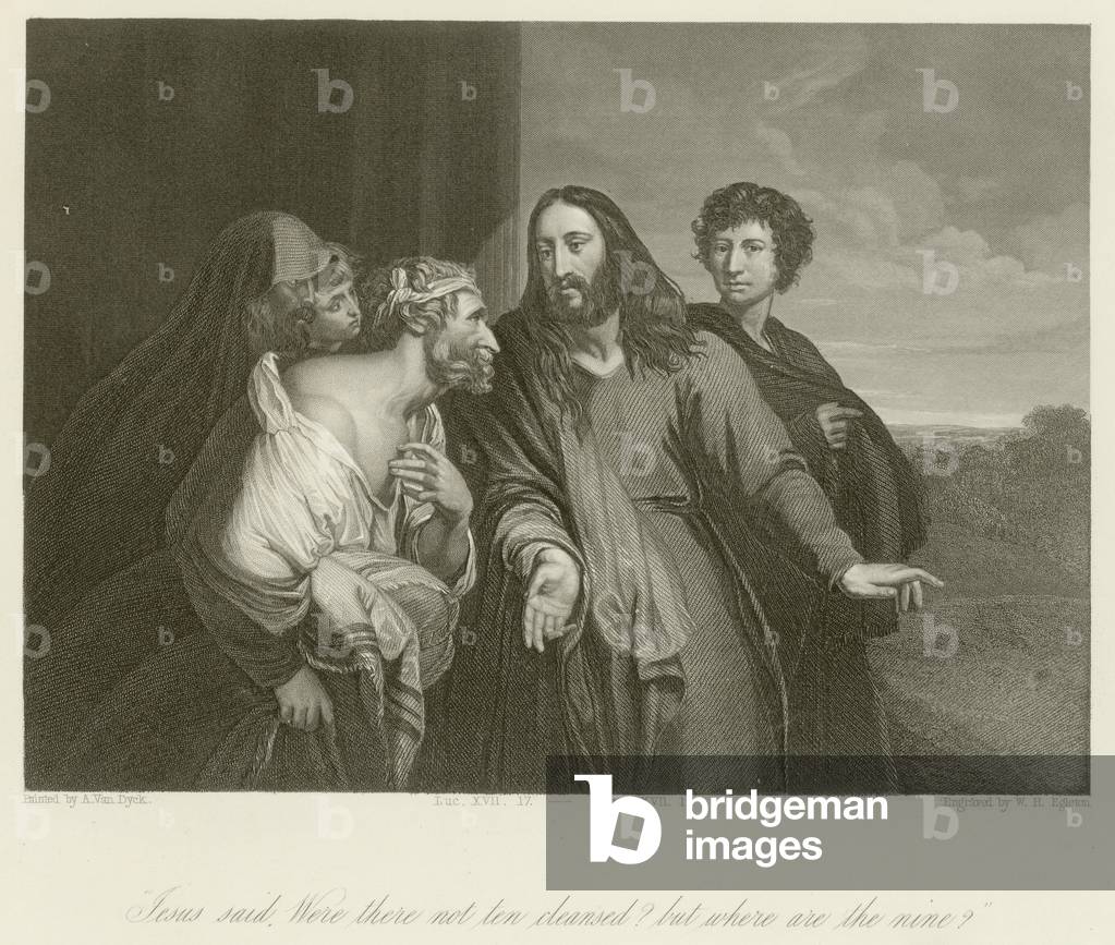 Were there not ten cleansed? (engraving)