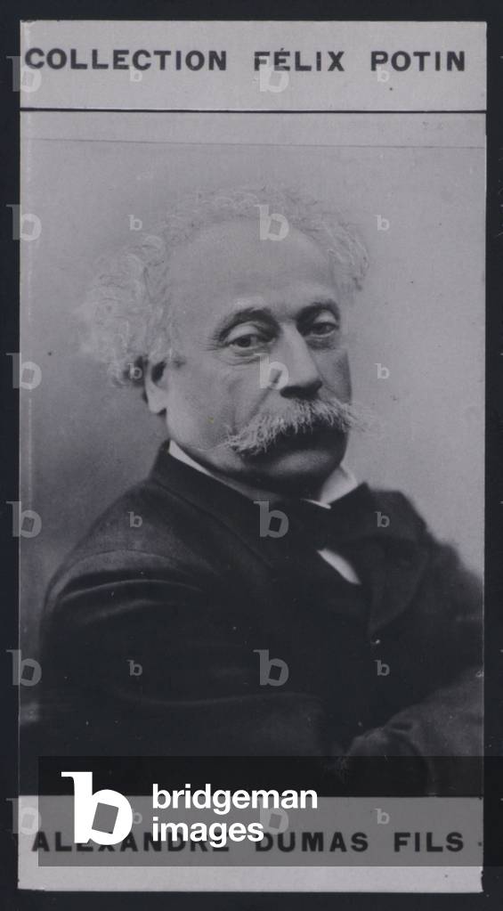 Alexandre Dumas Fils (1824-1895) (b/w photo)