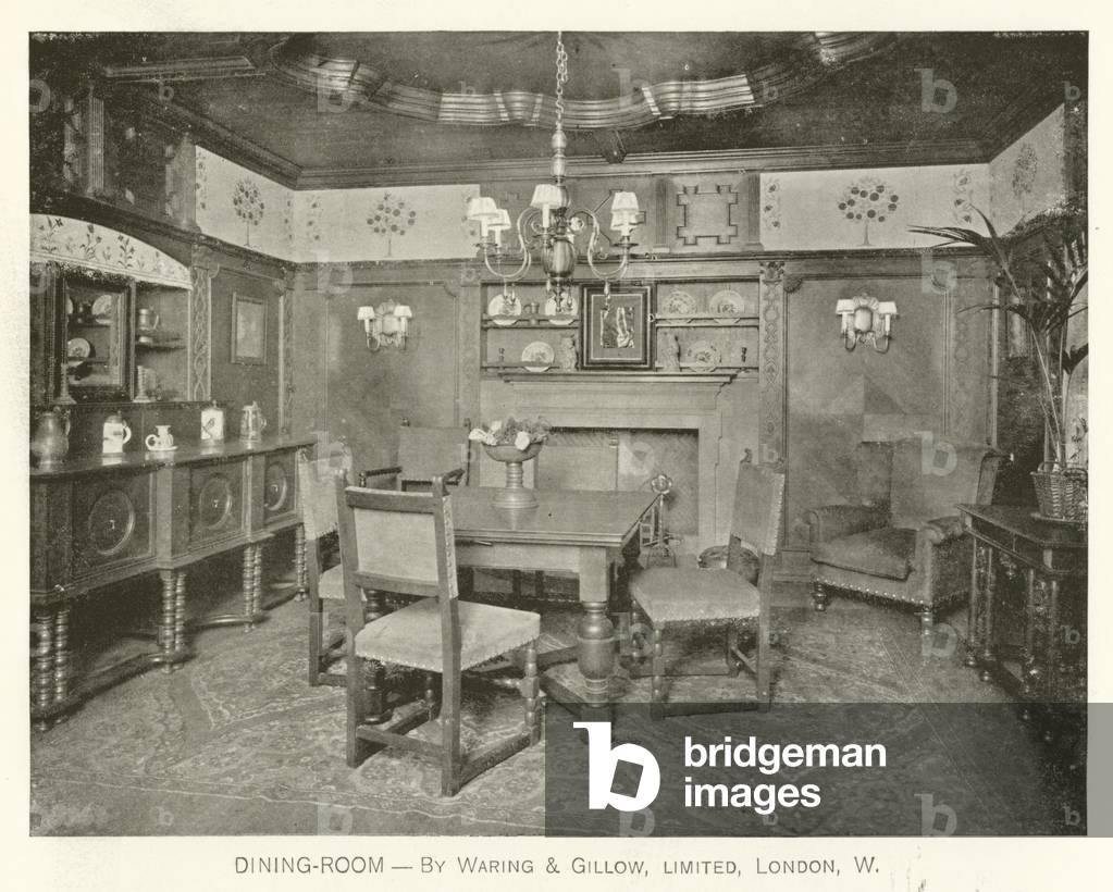 Dining-Room, by Waring and Gillow, London W (black and white photograph)