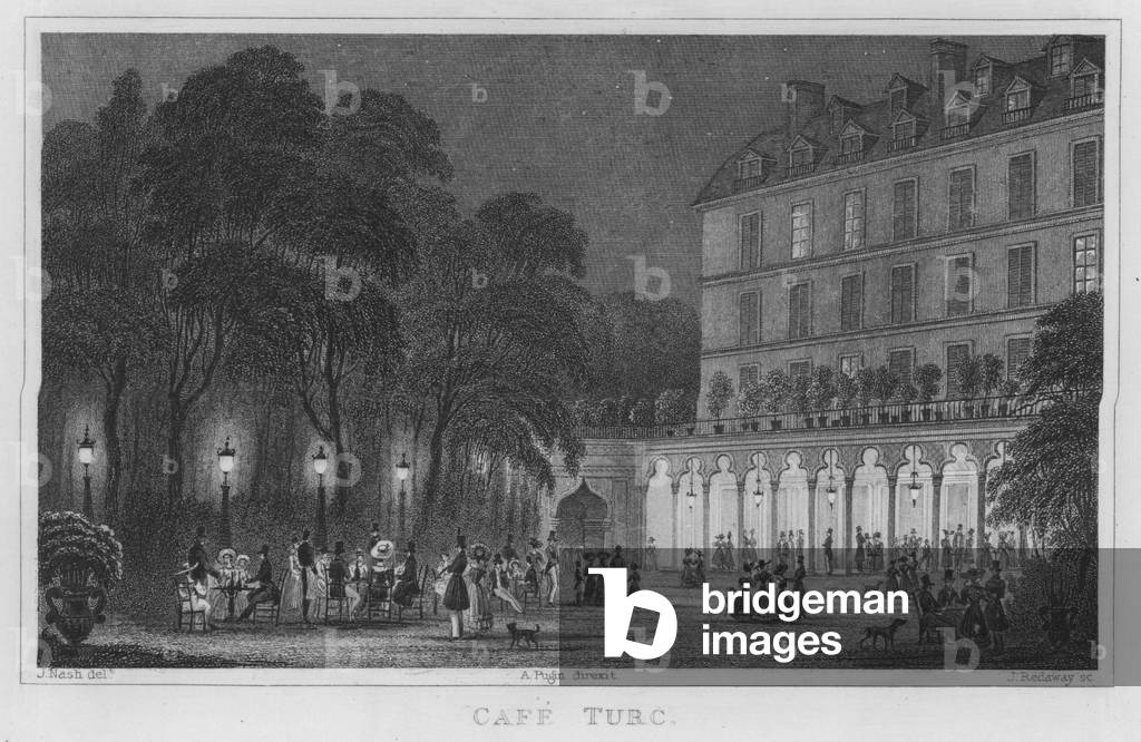 Paris, Cafe Turc (engraving)
