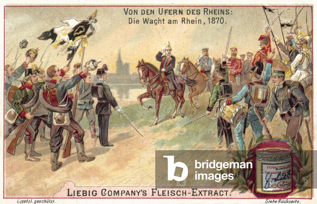Die Wacht am Rhein, 1870 (chromolitho)