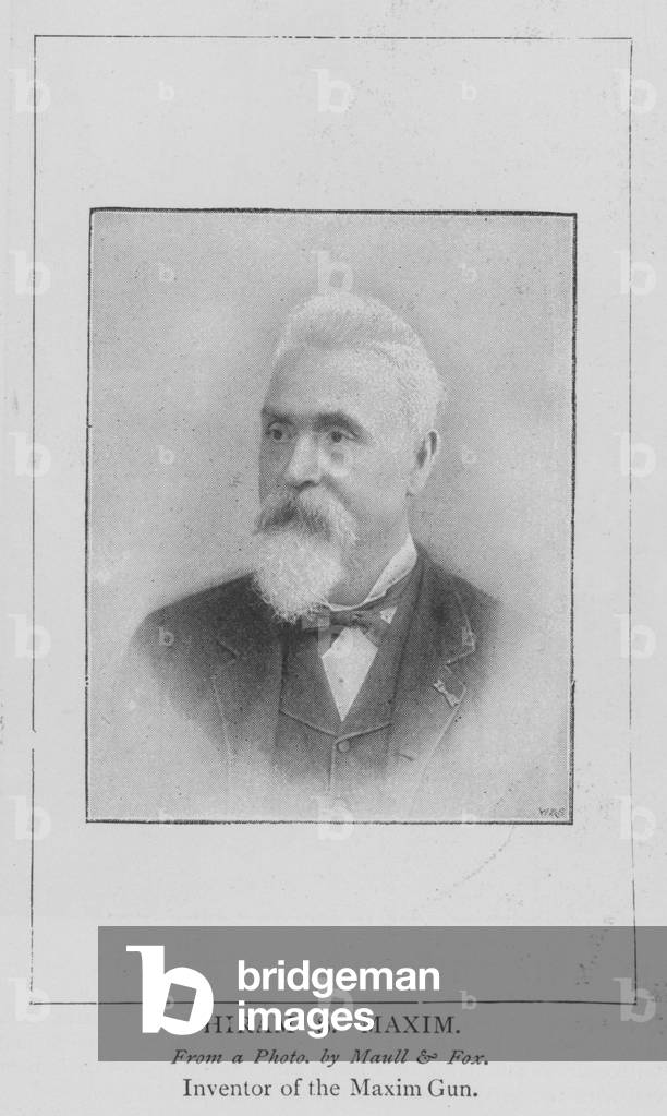 Hiram S Maxim (engraving)