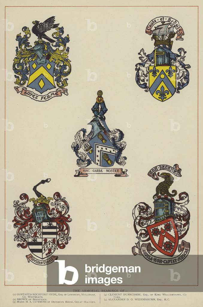 The Armorial Bearings (colour litho)