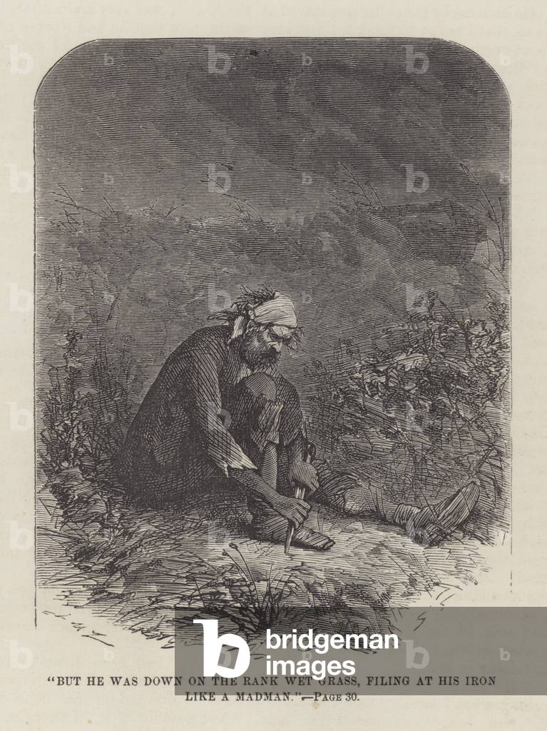 Illustration for Great Expectations (engraving)