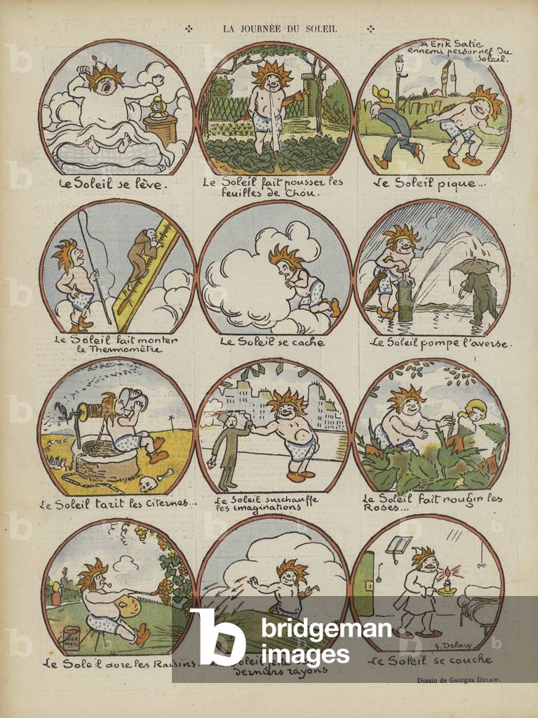 Illustration for Le Rire (colour litho)