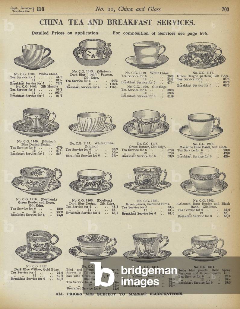 Page from Army and Navy Stores Catalogue, 1939-40 (litho)