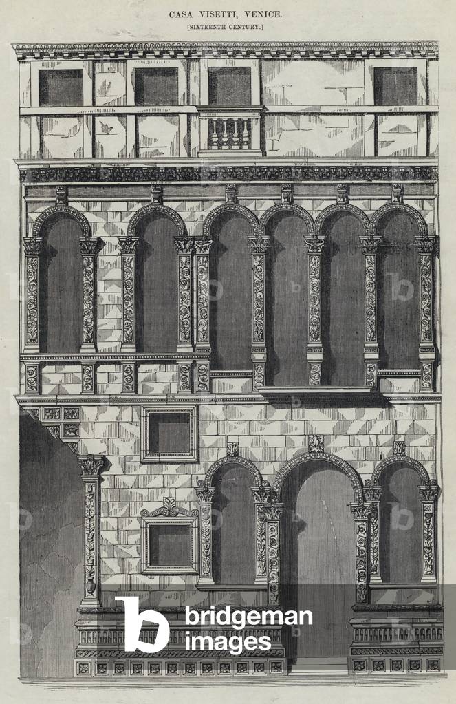 Casa Visetti, Venice (engraving)