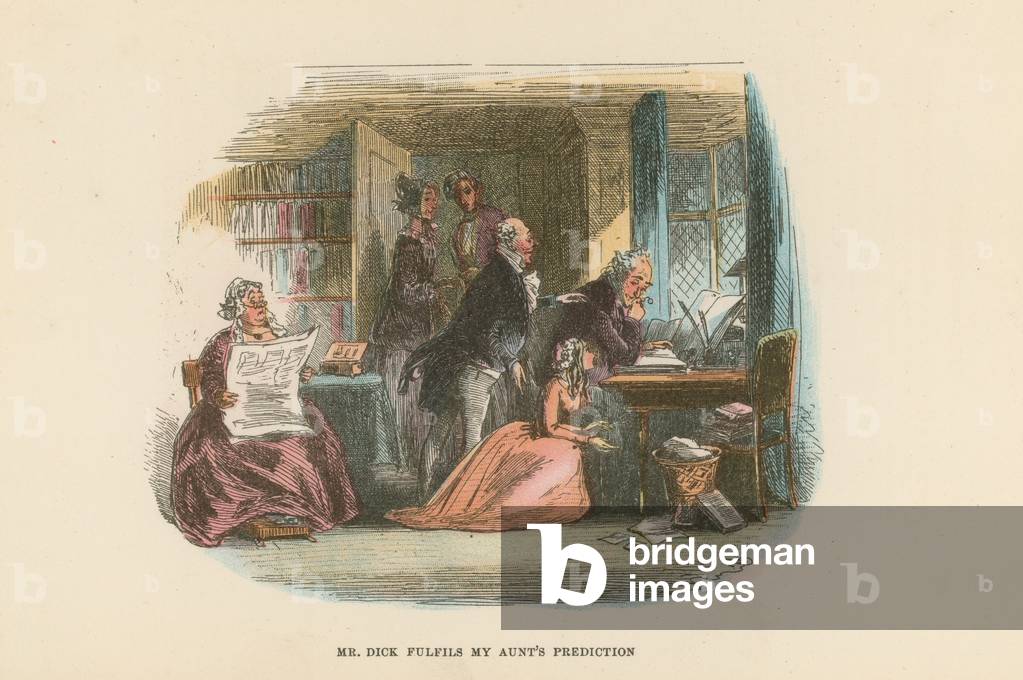 Illustration for David Copperfield (colour litho)