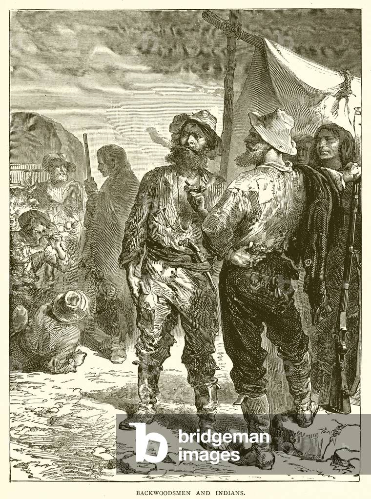 Backwoodsmen and Indians (engraving)