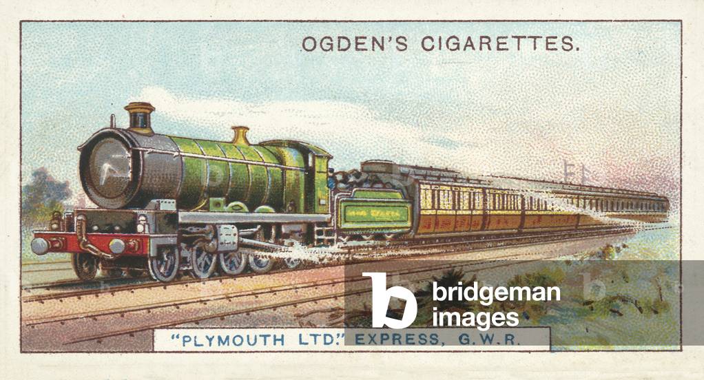 Plymouth Ltd Express, GWR, The Quickest Train in the World (chromolitho)