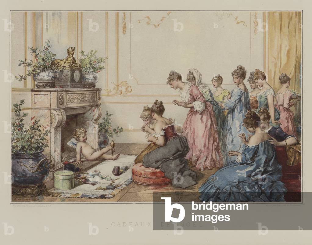 Cadeaux de Noel (colour litho)