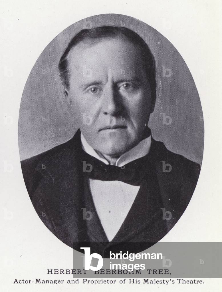 Prominent Men of London: Herbert Beerbohm Tree (b/w photo)