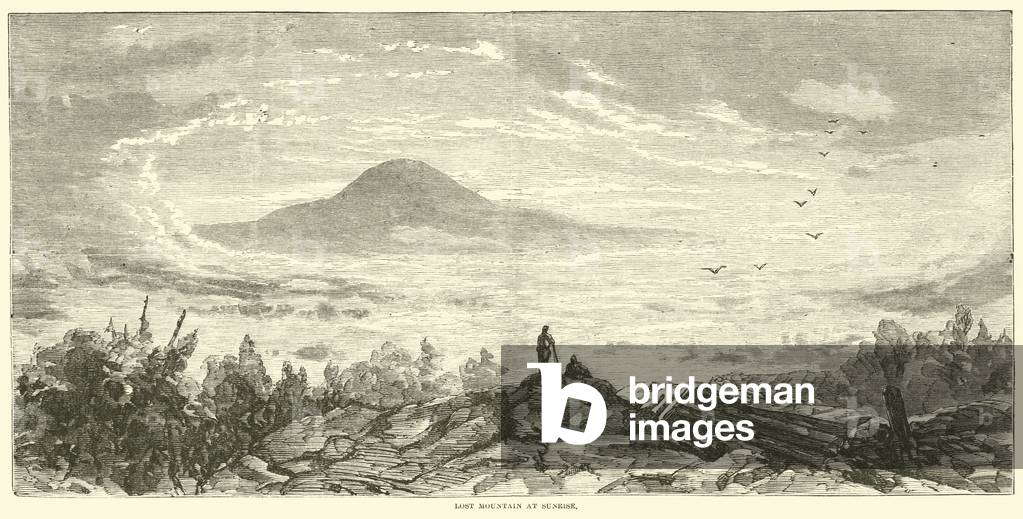 Lost Mountain at Sunrise, June 1864 (engraving)