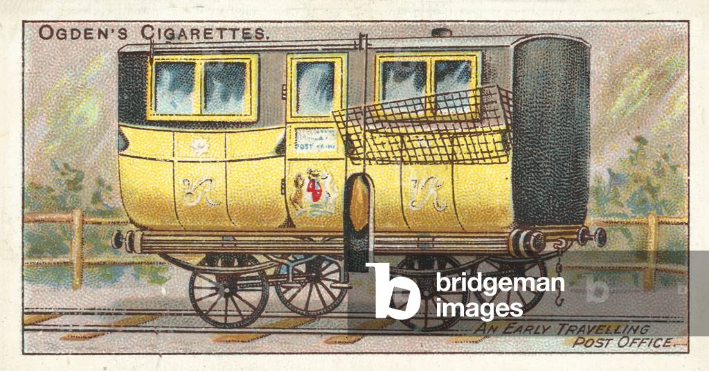 An Early Travelling Post Office (chromolitho)