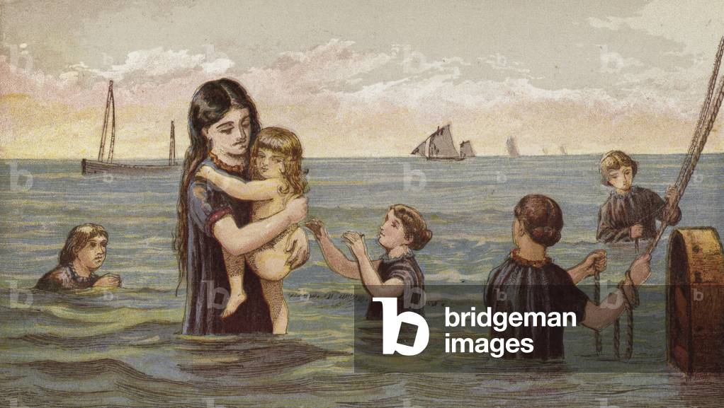 The Seaside (colour litho)