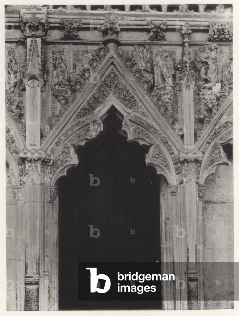 The Lady Chapel, Ely Cathedral: South Side, V (b/w photo)