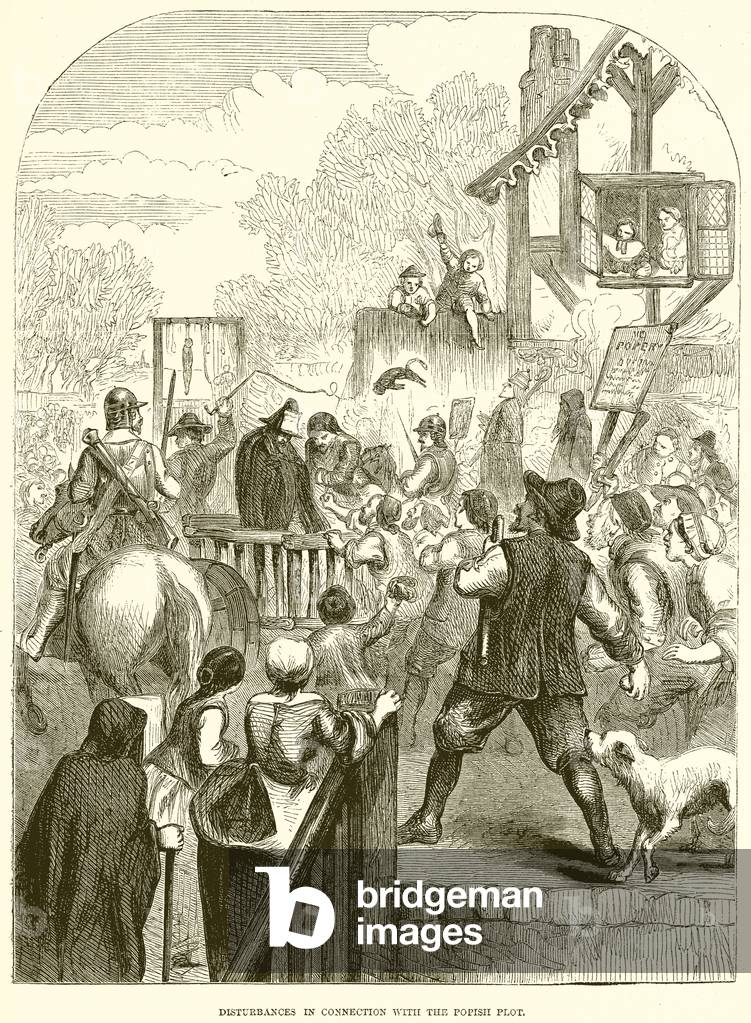 Disturbances in connection with the Popish Plot (engraving)