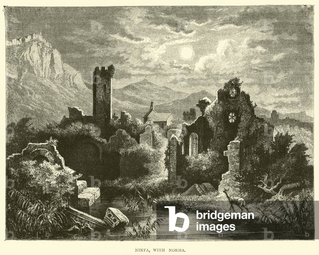 Ninfa, with Norma (engraving)
