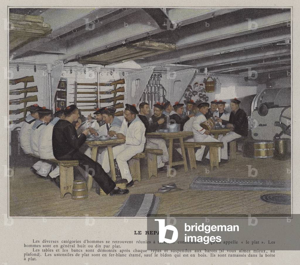 Le Repas (coloured photo)