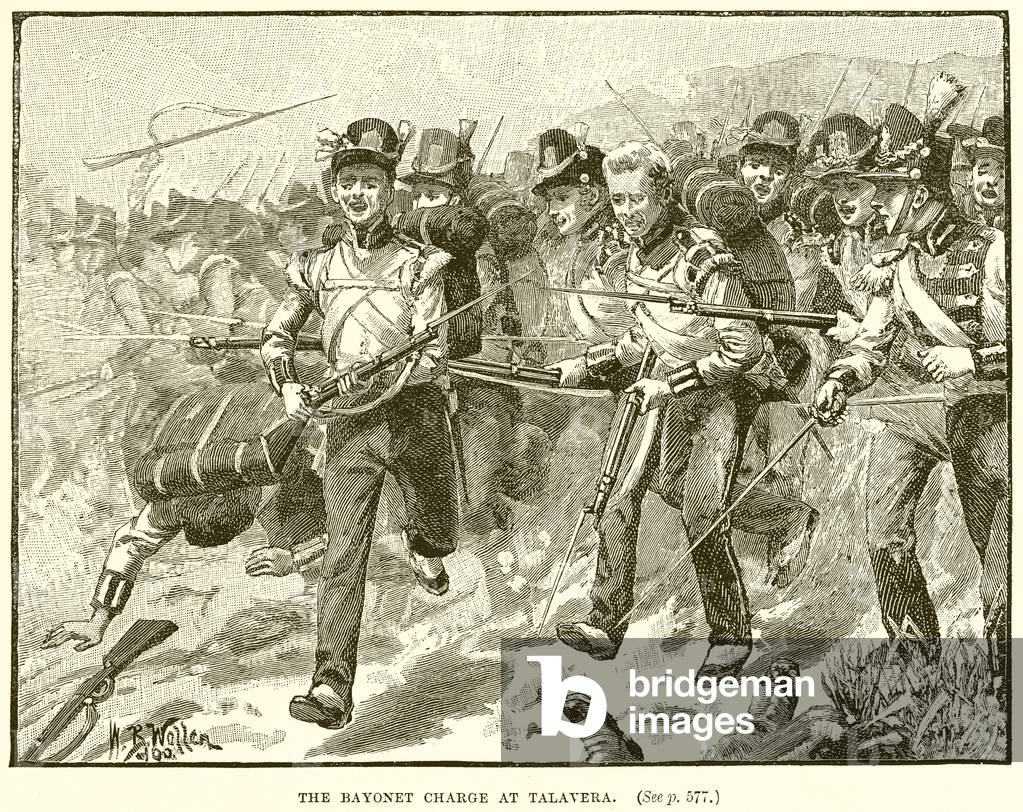 The Bayonet Charge at Talavera (engraving)