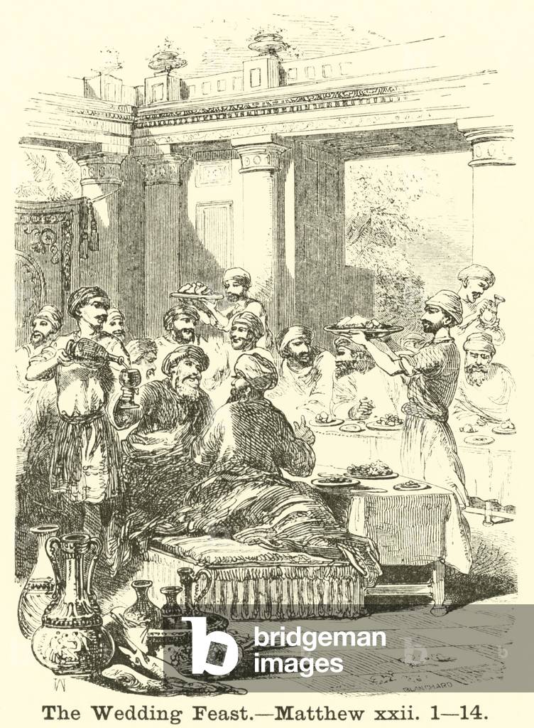 The Wedding Feast, Matthew, xxii, 1, 14 (engraving)