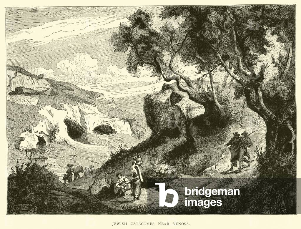 Jewish Catacombs near Venosa (engraving)