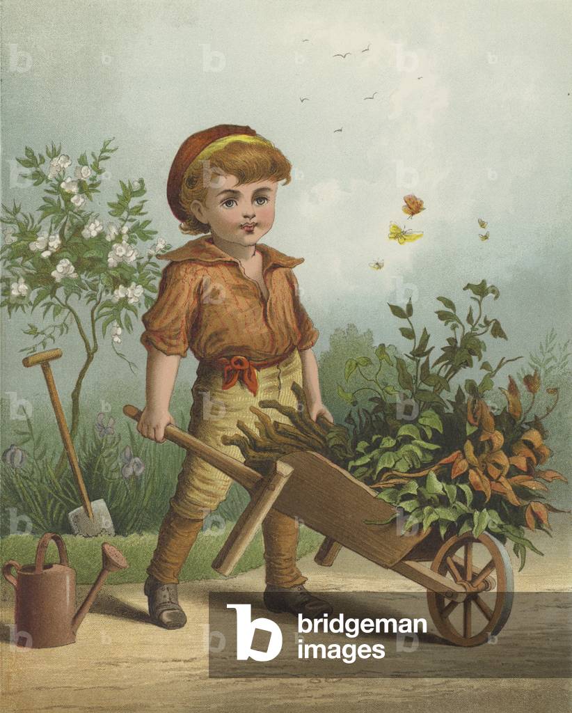 The Little Gardener (chromolitho)