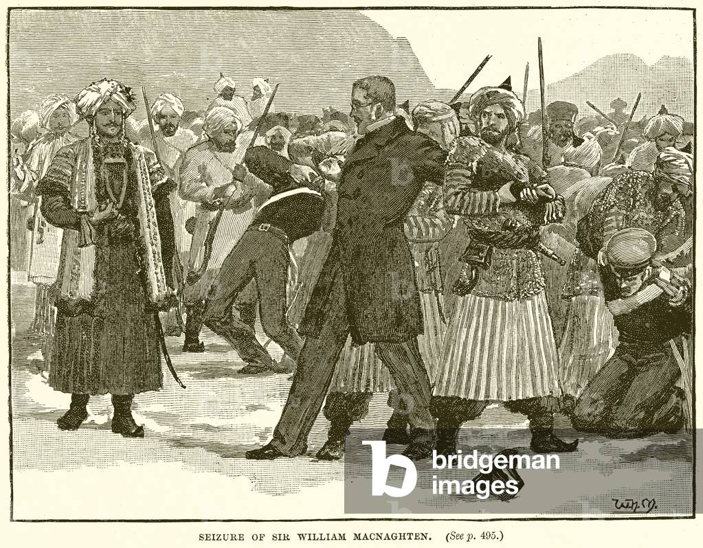 Seizure of Sir William Macnaghten (engraving)